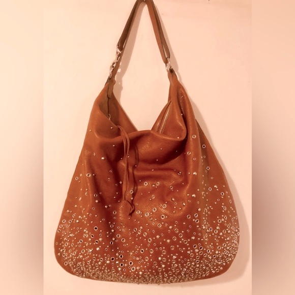 ππ *ππ΄RARE* REBECCA MINKOFF STUDDED HOBO BAGπ HOSTS PICK! - Picture 2 of 16